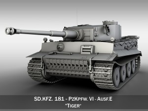 panzer vi - tiger - early production Modello 3D