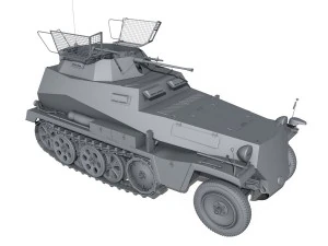 sdkfz 250 reconnaissance vehicle 3D Model