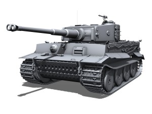 panzer vi tiger mid production 3D Model