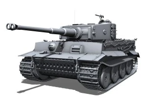 panzer vi tiger mid production 3D Model