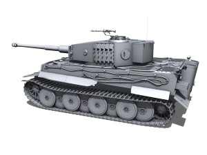 panzer vi tiger mid production 3D Model