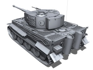 panzer vi tiger mid production 3D Model