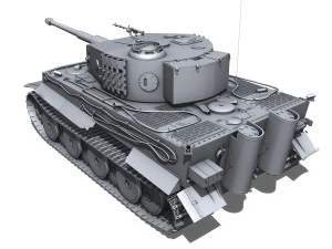 panzer vi tiger mid production 3D Model