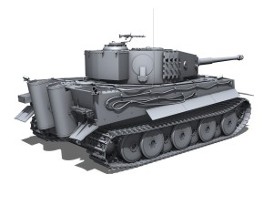 panzer vi tiger mid production 3D Model