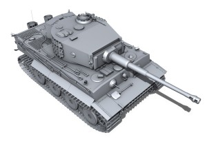 panzer vi tiger mid production 3D Model