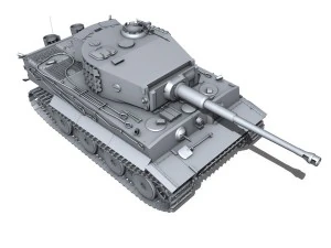 panzer vi tiger mid production 3D Model