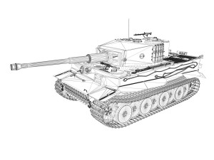panzer vi tiger mid production 3D Model