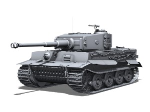 panzer vi - tiger - late production 3D Model