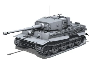 panzer vi - tiger - late production 3D Model