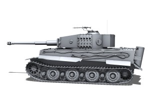 panzer vi - tiger - late production 3D Model