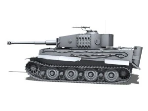 panzer vi - tiger - late production 3D Model