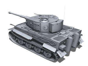 panzer vi - tiger - late production 3D Model