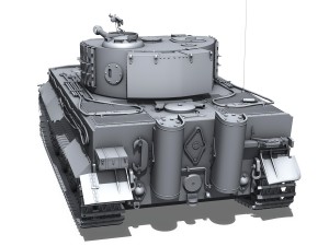 panzer vi - tiger - late production 3D Model