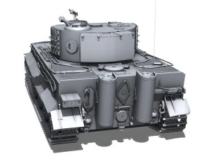 panzer vi - tiger - late production 3D Model