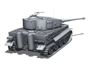 panzer vi - tiger - late production 3D Model