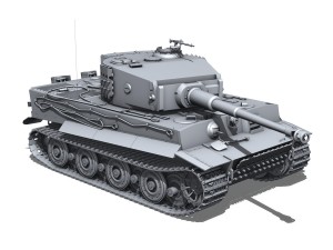 panzer vi - tiger - late production 3D Model