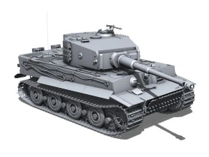 panzer vi - tiger - late production 3D Model
