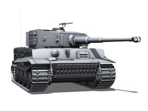 panzer vi - tiger - late production 3D Model