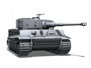 panzer vi - tiger - late production 3D Model