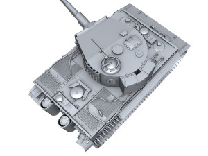 panzer vi - tiger - late production 3D Model