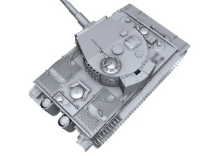 panzer vi - tiger - late production 3D Model