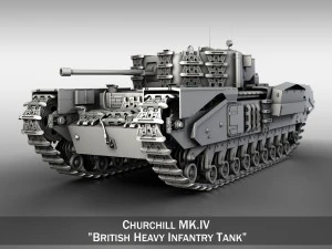 churchill mk iv 3D Model