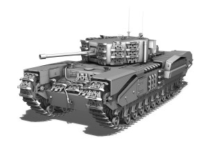 churchill mk iv 3D Model