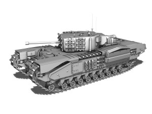 churchill mk iv 3D Model