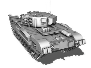 churchill mk iv 3D Model