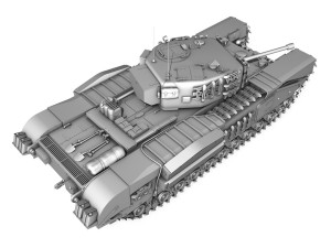 churchill mk iv 3D Model