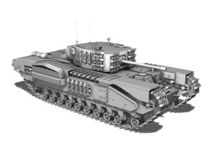 churchill mk iv 3D Model