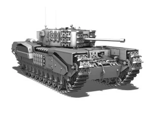 churchill mk iv 3D Model