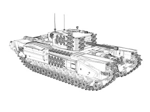 churchill mk iv 3D Model