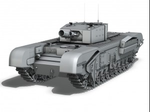 churchill mkiii avre 3D Модель