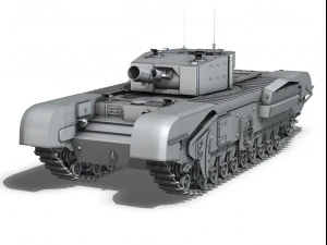 churchill mkiii avre 3D Model