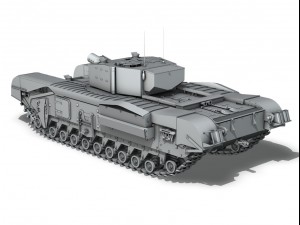 churchill mkiii avre 3D Модель