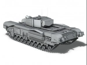 churchill mkiii avre 3D Model