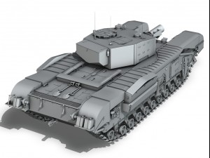 churchill mkiii avre 3D Модель
