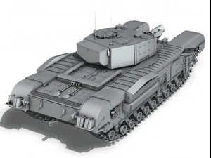 churchill mkiii avre 3D Model