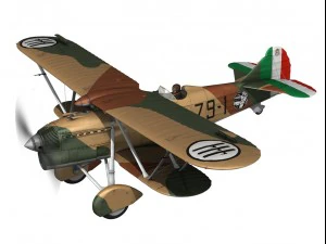 fiat cr32 italy airforce 79 squadriglia 3D Model