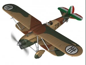 fiat cr32 italy airforce 79 squadriglia 3D Model