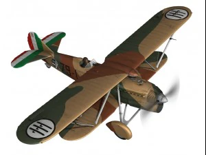 fiat cr32 italy airforce 79 squadriglia 3D Model