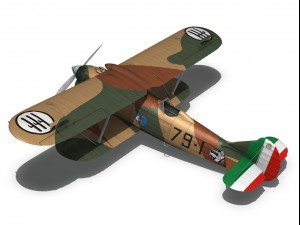fiat cr32 italy airforce 79 squadriglia 3D 모델