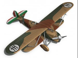 fiat cr32 italy airforce 79 squadriglia 3D Model