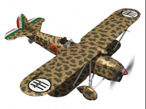 fiat cr32 italy airforce 358 squadriglia 3Dモデル