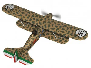 fiat cr32 italy airforce 358 squadriglia 3D Model