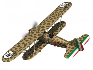 fiat cr32 italy airforce 358 squadriglia 3D Model