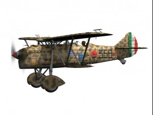 fiat cr32 italy airforce 358 squadriglia 3D Model