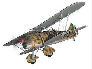 fiat cr32 italy airforce 358 squadriglia 3D Model