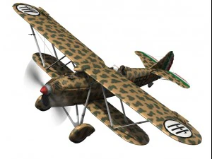 fiat cr32 italy airforce 358 squadriglia 3D Model